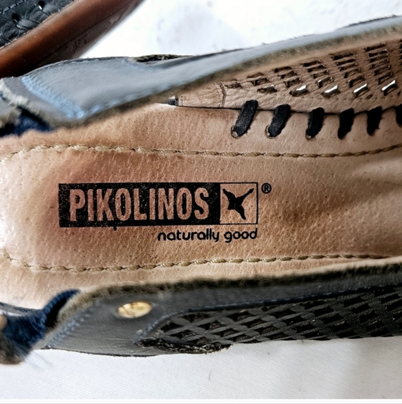 Pikolinos Romana Closed Toe Leather Sandal in Ocean Blue Size EU 40 / US 9-9.5 - Picture 9 of 12